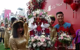 [ẢNH] Cận cảnh đám hỏi đẹp như mơ của Trung vệ Duy Mạnh và bạn gái Quỳnh Anh
